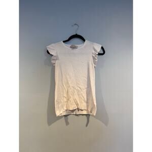 Philosophy Republic Clothing Ruffle Sleeve Knit Top – White – Size XS